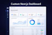 develop a custom nextjs dashboard with modern UI