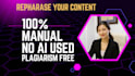 professionally rephrase and edit your content for clarity
