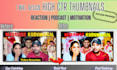 design high CTR youtube thumbnails