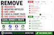 remove mugshots, negative articles, deindex links, delete bad google search
