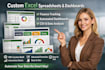 automation full custom excel spreadsheet finance spreadsheet,excel dashboard,csv