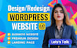 design a modern wordpress website or clone, copy, and duplicate website
