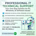remove virus, malware, speed up your pc, laptop remotely