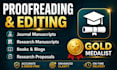 ensure accurate proofreading and editing for scientific papers