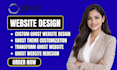 design, develop, and customize a professional ghost cms website
