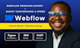 redesign webflow website with SEO, cms and performance optimization