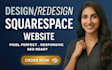 design or redesign a professional squarespace business website