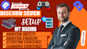 setup new and existing discord server setup, whop setup within 24 hours