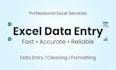 do excel data entry and spreadsheet work