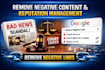 remove mugshots delete negative links, erase bad article false news on google
