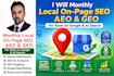 do monthly local  onpage SEO aeo and GEO for google and ai search