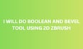do bevel and booleans tool using zbrush