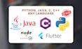 code any software, webapps in python, java, c or any language