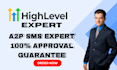 setup ghl a2p phone verification and ghl SMS compliance