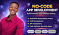 build a custom no code app, web app using bubble, glide, softr, adalo