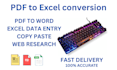 do PDF to excel conversion