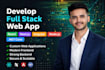 develop full stack web app in react next js dot net core