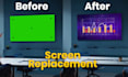 do screen replacement and motion tracking in nuke