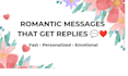 write romantic and flirty messages that get replies