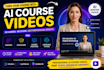 create ai course videos for coaches and educators using heygen and synthesia