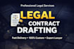 draft legal contracts and agreements professionally
