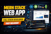 build modern mern stack web application using react, node and mongodb