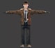 psx game character design,retro style model, ps1,ps2 model, low render psx model