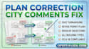 revise architectural drawings based on city comments