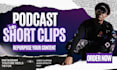 adding captions and cuts for podcast clips