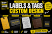 design premium clothing labels, hang tags and woven labels
