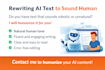 rewrite ai text to sound 100 human and undetectable