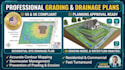 create site grading and drainage layout professionally