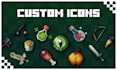 create pixel art icons and textures for games and minecraft