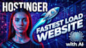 hostinger fast loading website ai chatbot ai software developer travel tourism