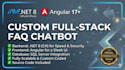 build a custom faq chatbot with net and angular for your business