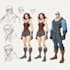 draw a character sheet for you