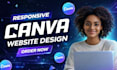 canva website design canva landing page canva website business website
