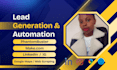 automations using make com phantombuster lead generation linkedin google maps ig