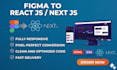 convert figma to react js, figma to next js, tailwind css responsive website