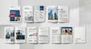 design clean, beautiful company or business report
