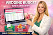 create a wedding budget spreadsheet to track expenses and save costs
