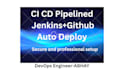 setup ci cd pipeline using jenkins github and webhook automation