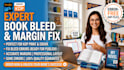 fix book bleed and margin for kdp format print ready, ebook