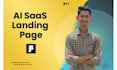 design and develop a high converting ai saas landing page