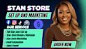 setup stan store design stan store upload digital products stan store marketing