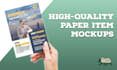 create mockups for posters, cards, business cards and more