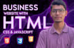 design your b2b website using HTML CSS javascript