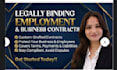 draft professional employment agreement and job contract