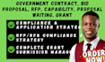 do government contract, bid proposal, rfp, capability, proposal writing, grant