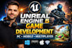do unreal engine game development multiplayer game PC mobile game ue5 developer